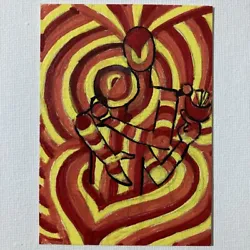 Buy ACEO ORIGINAL PAINTING Mini Collectible Art Card Signed Couple Love Ooak • 8.29£