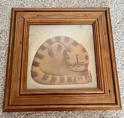 Buy Fiddlestix - Framed Wall Art Print Picture - Ginger Striped Marmalade Cat - 9” • 10.95£