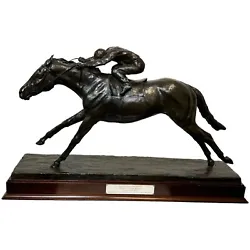 Buy Bronze Race Horse Dunfermline Jockey Willie Carson Sculpture By Phillip Blacker • 9,500£