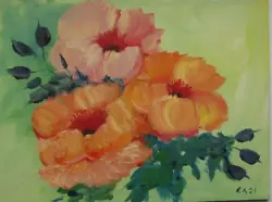 Buy Original Oil Painting Flowers Artwork Floral Wall Art  9.5 х 7  • 28.94£