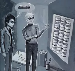 Buy 'Andy-Warhol-Lent-Bob-Dylan-a-Painting' Artist Showed With Finster-KATA BILLUPS • 5,045.21£