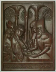 Buy Huge, Ancient High Relief Precious Wood Hand Carved, Nativity, Or Judaism? • 1,338.74£