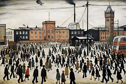 Buy Going To Work People Canvas Wall Art Picture Print Ls Lowry Style • 24.95£