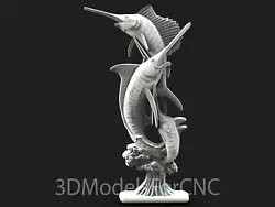 Buy 3D Model STL File For CNC Router Laser & 3D Printer Swordfish 3 • 2.47£