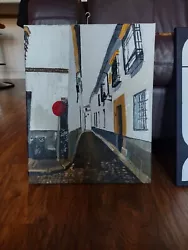 Buy Original Oil On Canvas Painting Of Street In CÓrdoba, Spain • 0.99£