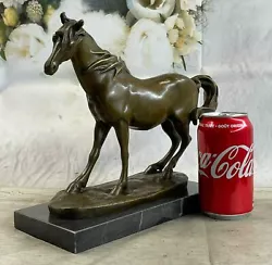 Buy Signed Horse Head Bust Art Deco Bronze Sculpture Statue Figurine Home Decor • 235.46£