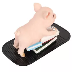 Buy Pig Statue Look Hand Painted Resin Book Reading Piggy Figurine For Garden ◑ • 14.43£