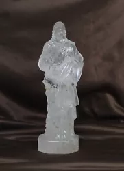 Buy Sacred Heart Of Jesus Statue Sculpture Natural Rock Crystal Quartz 11  • 567£