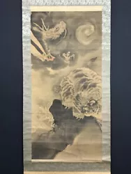 Buy Nw5869 Hanging Scroll  Dragon And Tiger  Kano School • 93.87£