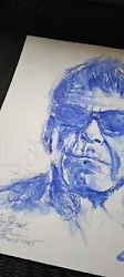 Buy LOU REED Turner 2018 Original Painting Freehand Ink Unique 40x30cm • 1,287.05£