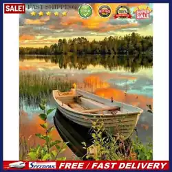 Buy Painting By Numbers Kit DIY Boat Grove Canvas Oil Art Picture Home Wall Decor • 7.69£