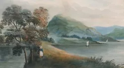Buy LOCH KATRINE Signed Original Antique Watercolour Painting Scotland Landscape • 41£