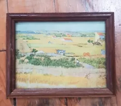 Buy Vincent Van Gogh Painting ''Harvest At La Crau , 1888'' 12x14.5cm • 9.90£