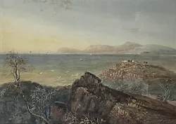 Buy David Cox OWS W/c 'Above Barmouth'. Multiple Provenances: Christies, Spink, OWS • 1,195£