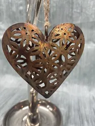 Buy Copper Puffed Heart Lattice Design  Wall Decor, Hanging Heart Ornament, Wall Art • 16.21£