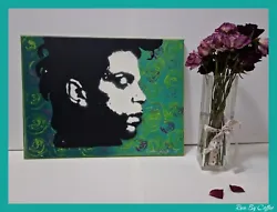 Buy Prince OOAK Wall Art Handmade Painting Portrait Stencil  Canvas Gift • 40£