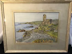Buy Original Watercolour Of Dunure Castle, Ayr, Scotland By D Kennedy • 76£
