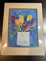 Buy Original Signed Artwork Pastel Painting Flowers • 16.55£