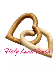 Buy Interlocking Hearts Carved Olive Wood Handmade Gift Holy Land Jerusalem • 20.84£