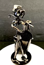 Buy VINTAGE Metal Golfer Art Sculpture, Nuts ,Bolts, Spring , Clubs , Driving • 16.59£