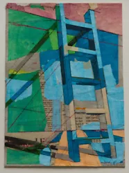 Buy Kenneth Le Riche RSW – Ladder And Wall – Scottish Contemporary Painting • 119£
