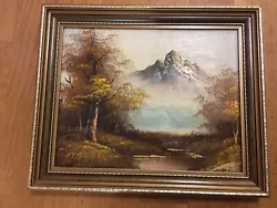 Buy Oil On Canvas Mountain Scene Autumn Fall • 65£