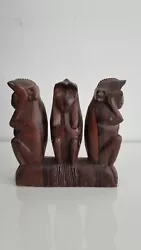 Buy Sculpture Miniature Statue Animal Monkey, Gorilla Wooden Figure  • 80.04£