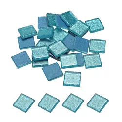 Buy Mosaic Tiles, Glass Tiles 2 X 2cm For DIY Crafts, 25pcs(100g,Sky Blue) • 8.93£