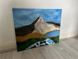 Buy Small Oil On Canvas Mountain  • 10£