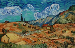 Buy Rare Fine Unique Landscape Painting, Signed Vincent Van Gogh, W COA • 773.57£