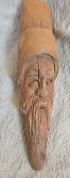 Buy Vintage Hand Carved Chiseled Old Man Beard Face Wood Spirit Tree Dale Goodman • 20.66£