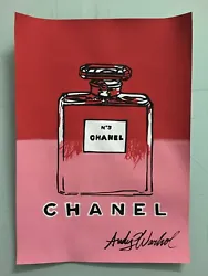 Buy Andy Warhol Hand Signed. 'chanel'. Watercolor On Paper. Pop Art • 24.88£