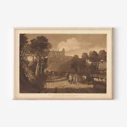 Buy J. M. W. William Turner - Saint Catherines Hill Guildford (1811) Poster Painting • 5.50£