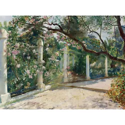 Buy Rochegrosse Almond Trees Algiers Floral Painting XL Wall Art Canvas Print • 19.99£