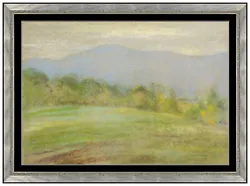 Buy Johann Berthelsen Original Pastel Painting Signed Mountain Landscape Framed Art • 2,937.16£