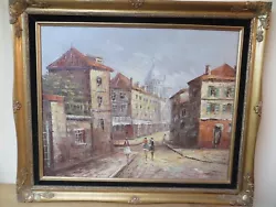 Buy Oil On Canvas Painting Signed Henri Royer French City Scene Framed • 99.99£