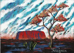Buy Rolf Harris Original Painting Of Ayres Rock Or Uluru Australia • 850£