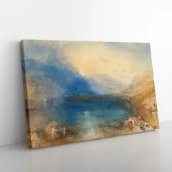 Buy Lake Of Zug By Joseph Mallord William Turner Canvas Wall Art Print Framed Decor • 24.95£