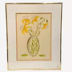 Buy Botanical Art Daffodils By Naturalist Artist Nita Klein Original Watercolor • 111.63£