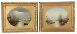 Buy 19th Century Views London, The Thames, Houses Parliament, Pair Francis Maltino • 3,500£