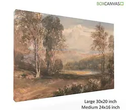 Buy British Art David Cox On Wye Realism Canvas Wall • 27£