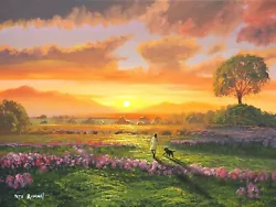 Buy Pete Rumney Art Original Painting Walking In Sun Dreams Hand-painted Sunset • 104£