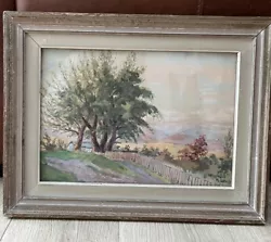 Buy Signed Original Old Painting Framed 1945 Landscape Vintage Antique • 44.99£