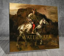 Buy Rembrandt The Polish Rider HORSE FRAMED CANVAS PAINTING ART PRINT WALL 519 • 3.96£
