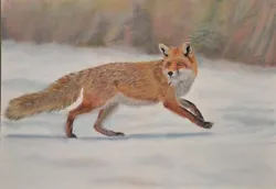 Buy Red Fox, Red Fox, Art Painting, Wild Animal Painting, Painting, Drawing • 94.21£