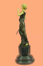Buy Statue Sculpture Goddess Victory Art Deco Style Art Nouveau Style Solid Bronze • 379.02£