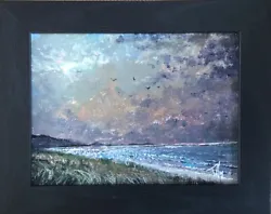 Buy Original Artwork Pete Tuffrey Artist Beach Scene Waves Sunset Seascape • 55£