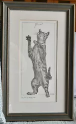 Buy Cat Picture  'piece Of String Game' By Bob Bowdige Signed Mounted And Framed • 42£