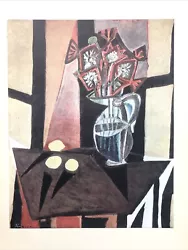 Buy PICASSO Pablo 1946 Lithograph Vintage Art Printed Flowers Still Life Painting N2 • 170£