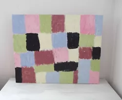 Buy Rainbow Pastel Blocks Painting Original Abstract ,pretty Paintings, Bedroom Art • 45£